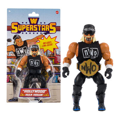 wwe superstars nwo hulk hogan action figure - -- 3 per case