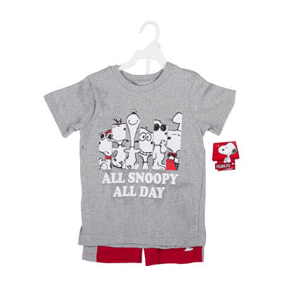 snoopy t-shirt and shorts set - -- 48 per case