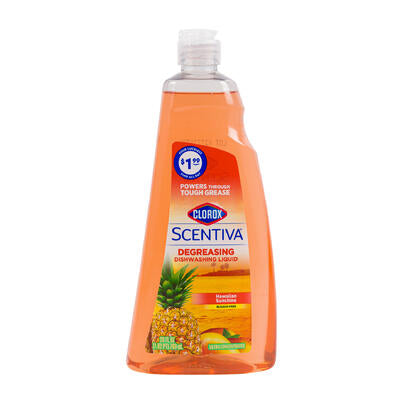 clorox hawaiian sunshine dish soap with oxi - 26oz -- 6 per case
