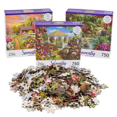serenity puzzle 750pc - 3 assortments - -- 6 per case