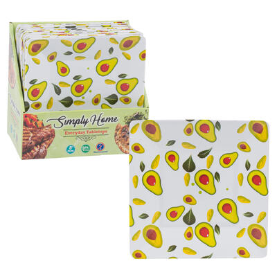square dessert plates 8 in -- 24 per case