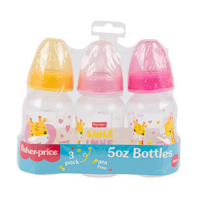 fisher price giraffe smile love bottles - 3pk -- 12 per box