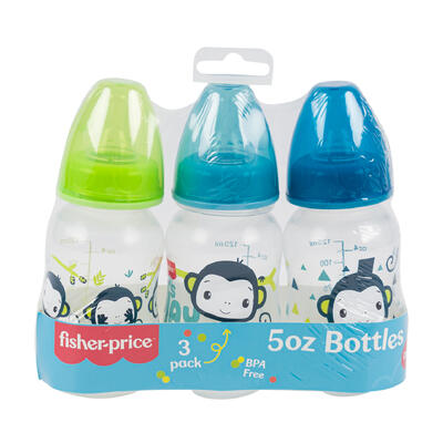 fisher price monkey bottle set - 5oz - - -- 12 per box