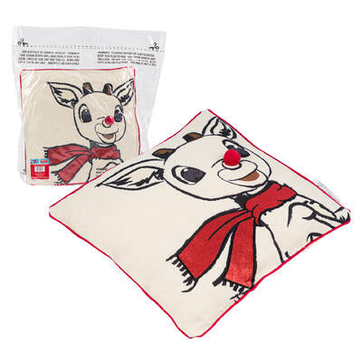 christmas rudolph pillow 14x14 - - -- 15 per case