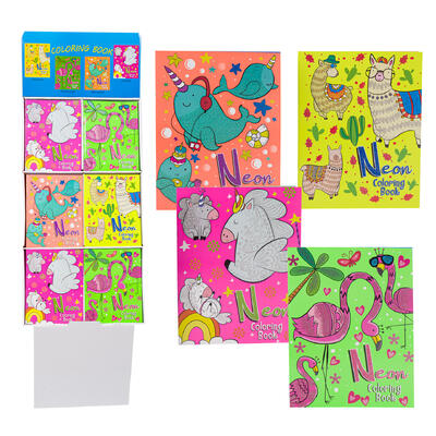 neon advanced coloring books - 32 pages -- 144 per case