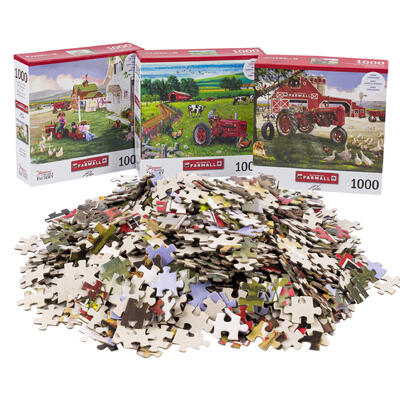 farmall 1000 piece puzzles - assorted -- 6 per case