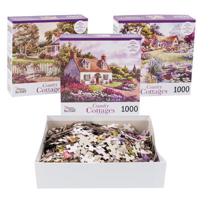 country cottages 1000pc puzzle - - -- 6 per case