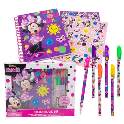 minnie mouse sketchbook set - - -- 12 per case