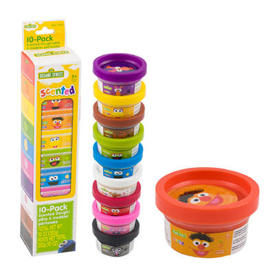 sesame street scented dough cans - 10 pack - 1oz -- 24 per case