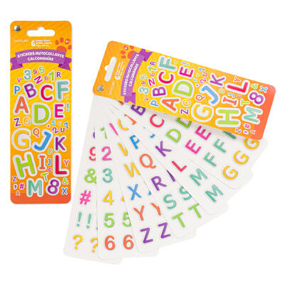 alphabet sticker flip pack - 144 sheets - -- 72 per box