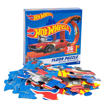 hot wheels 36pc floor puzzle -- 6 per case