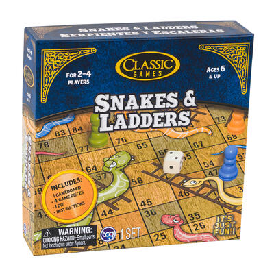 classic snakes and ladders game -- 12 per case