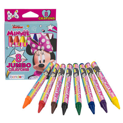 minnie mouse 8ct crayons -- 24 per case