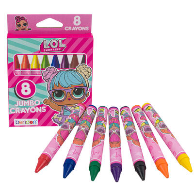 lol surprise 8ct jumbo crayons -- 24 per case