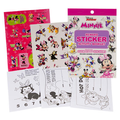 minnie mouse 100 reward sticker -- 24 per case