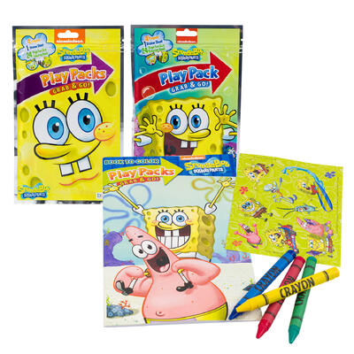 sponge bob squarepants play pack- 2 assortments -- 48 per case