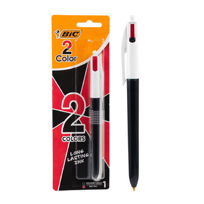 bic 2 color ball pen -- 36 per case