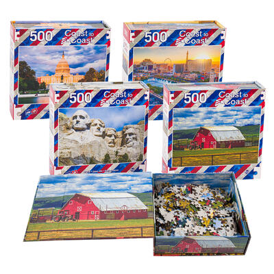 americana 500pc puzzle- 4 assortments -- 4 per case