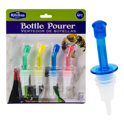 kitchen and co 4pk bottle pourer- 4 -- 48 per case