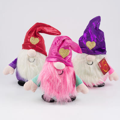 valentine gnomes plush- 3 assortments -- 24 per case