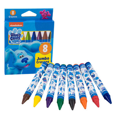 blues clues 8ct jumbo crayons -- 24 per case