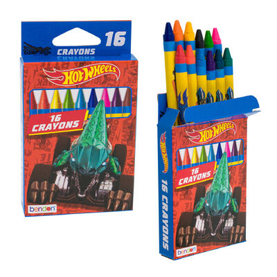 hot wheels 16ct crayons -- 24 per case