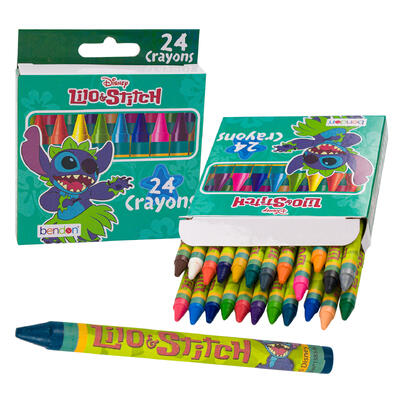 disney stitch 24ct crayons -- 24 per case
