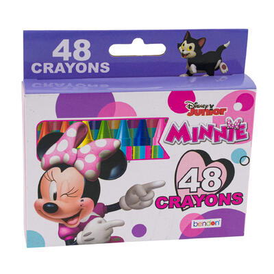 minnie mouse 48ct crayons -- 24 per case