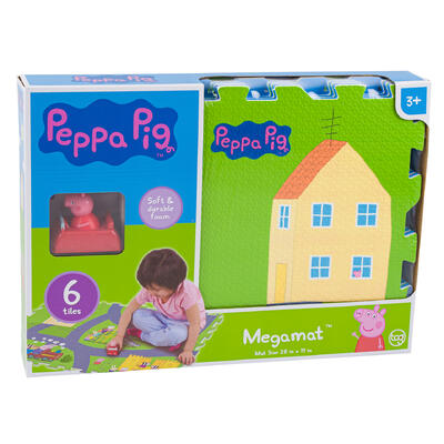 peppa pig 6pc foam megamat- 28 x19 -- 6 per case