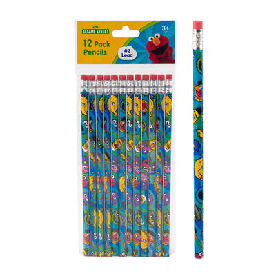 sesame street 12ct pencils -- 48 per case