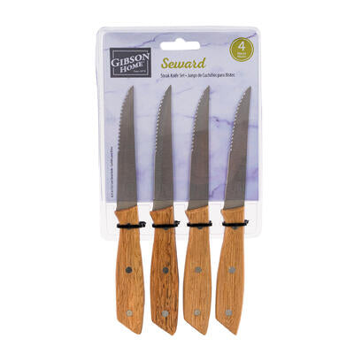 gibson 4pc stainless steel knives set -- 6 per case