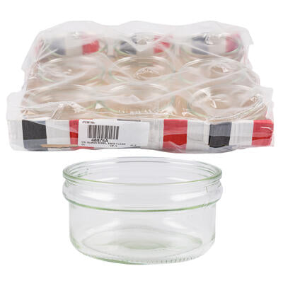 glass bowl- 14oz- clear -- 9 per case