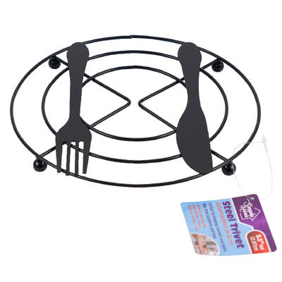 simply home pot holder- 7.1 x0.5 - black -- 72 per case