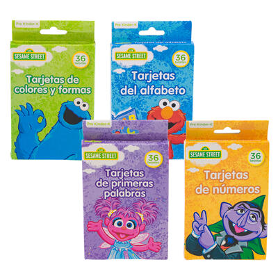 sesame street 36ct flash cards -- 24 per case