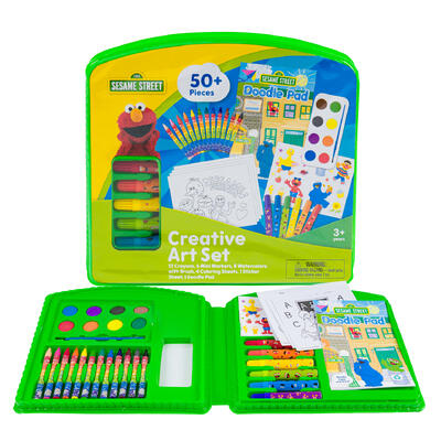 sesame street 50pc art set -- 6 per case