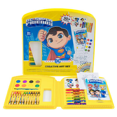 dc super friends 50pc art set -- 6 per case