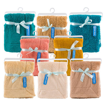 sherpa blanket- 39 x29 - assorted colors -- 24 per case