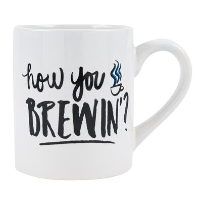 friends how you brewin mug- 14oz -- 24 per case