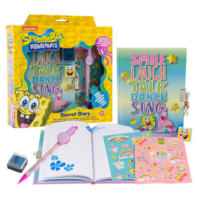 sponge bob squarepants 7pc 160pg diary set -- 6 per case