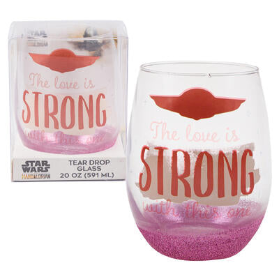 star wars the love is strong glass- 20oz -- 4 per box