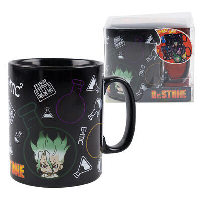 dr. stone mug- 16oz- black -- 18 per case