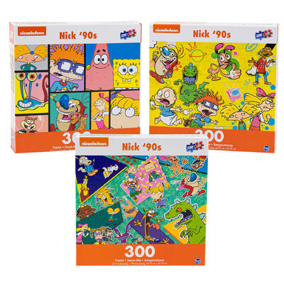 nick 90 s collection 300pc puzzle- 3 assortments -- 6 per case