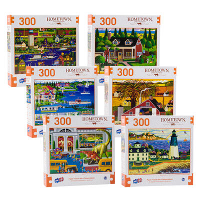 hometown collection 300pc puzzle- 6 assortments -- 6 per case