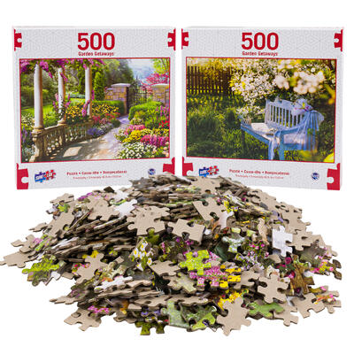 garden getaways 500pc puzzle- 2 assortments -- 6 per case
