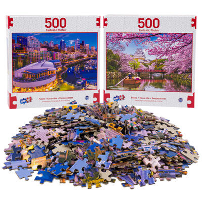 fantastic photos 500pc puzzle- 2 assortments -- 6 per case