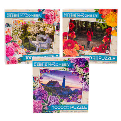 debbie macomber 1000pc puzzle- 3 assortments -- 6 per case