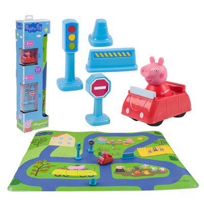 peppa pig 6pc playset- 30 x23 -- 6 per case