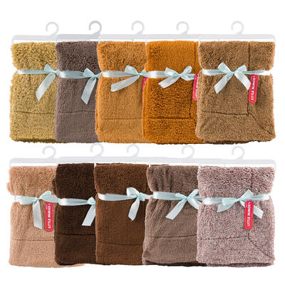 little mimos sherpa blanket- 39 x29 - assorted -- 24 per case
