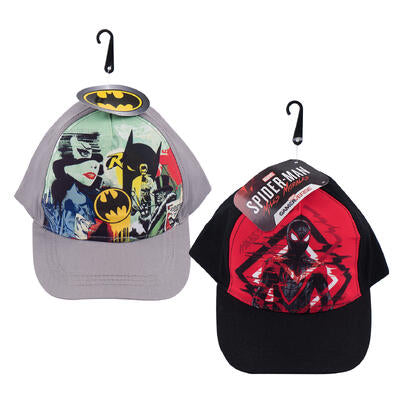 batman and spiderman baseball cap -- 80 per case