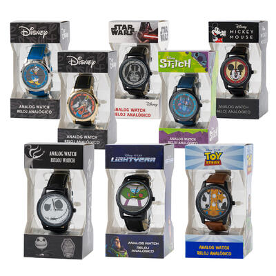 disney men s analog watch- 8 assortments -- 48 per case